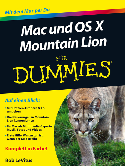 Title details for Mac und OS Mountain Lion fur Dummies by Edward C. Baig - Available
